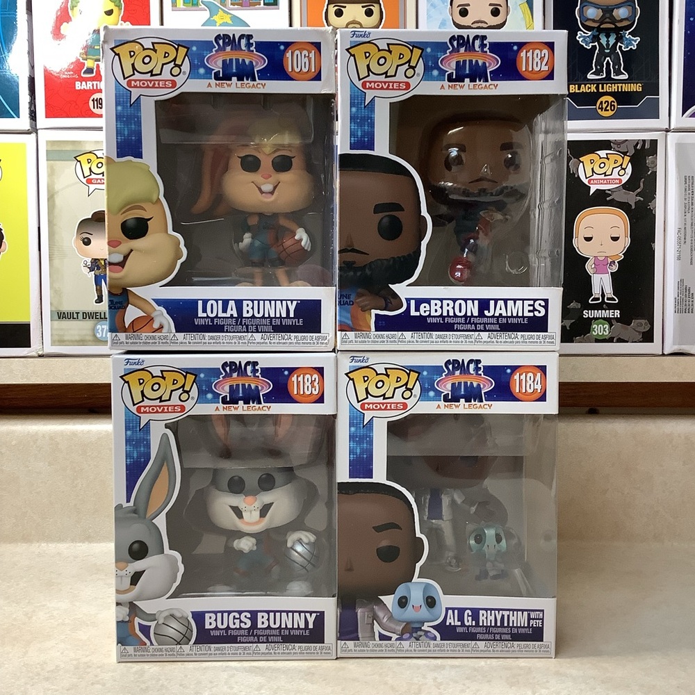 Funko Pop! Movies Space Jam: A New Legacy Set of 4 / LeBron James Bugs Bunny
